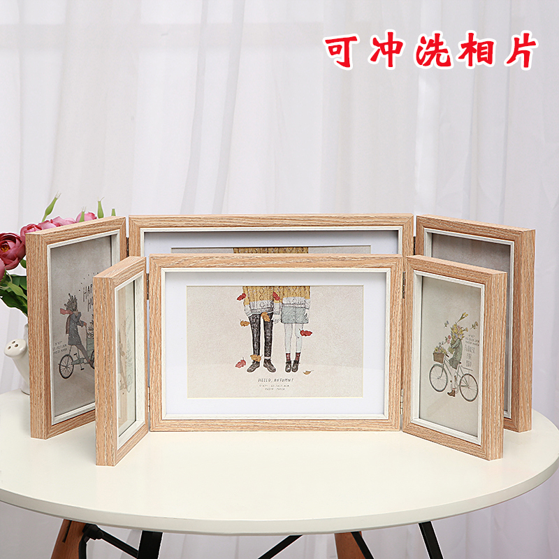 Creative Combination 70% off Photo Frames, Retro Nordic Style, 6-Inch 7inch 8inch Photo Frame, Foldable Stand, Living Room Decoration Creative Combination 70% off Photo Frames, Retro Nordic Style, 6-Inch 7inch 8inch Photo Frame, Foldable Stand, Living Room Decoration
