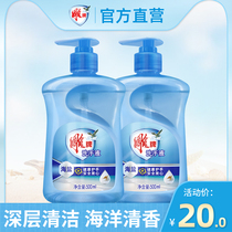 Carved brand sea salt hand sanitizer 500ml * 2 bottles of ocean fragrance deep clean Health hand guard safety and rest assured