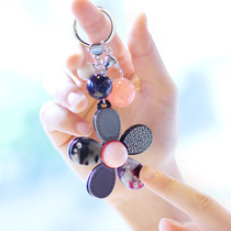 Korea imported jewelry GRAIN de BEAUTE AZNAVOUR FLOWER keychain keychain pendant