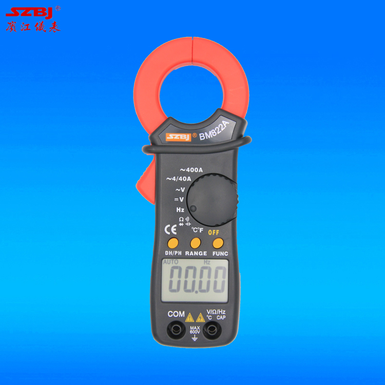 Hamjiang BM822A small multifunctional 400A capacitive frequency temperature multifunctional anti-burn digital pliers type universal electric meter