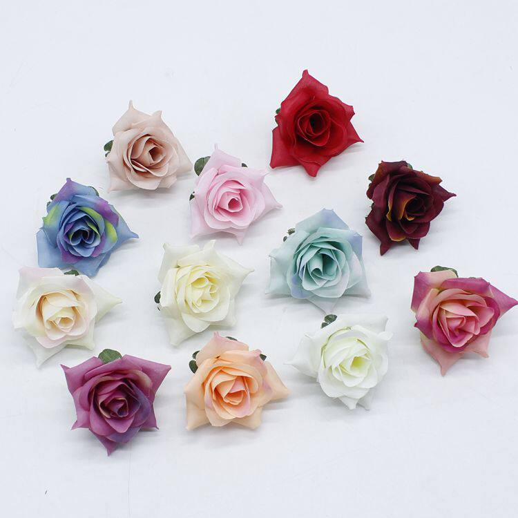 Emulated handmade flowers DIY curbside small rose bouquet bouquet with fake flower wedding flower wall flower ball placement decoration flowers
