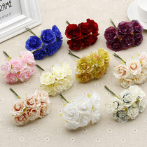 DIY handmade accessories flower simulation flower fake flower garland material wedding candy box corsage decorative flower material
