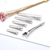 DIY jewelry accessories duckbill flat pinch grip underlying silver iron hairclip edge clamp DIY priming hairclip selling