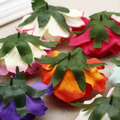 Симуляция удача роза шелк цветок DIY Сумка для головного убора дома дома цветы