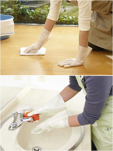 Showa Japanese Household Flocking Cleaning Dishwashing Gloves