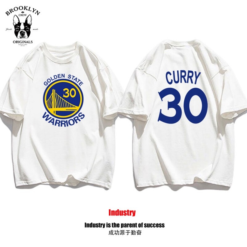 Golden State Warriors Curry No. 30 Children's Pure Cotton Basketball Sports Clothes Short-Sleeved T-Shirt Top Trendy Golden State Warriors Curry No. 30 Children's Pure Cotton Basketball Sports Clothes Short-Sleeved T-Shirt Top Trendy