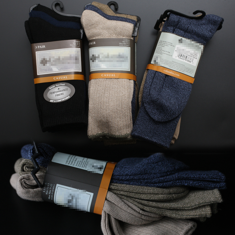 Foreign Trade American Business Men Socks Pure Cotton Medium Cylinder Pine Mouth Deodorant Positive Clothing Good Socks