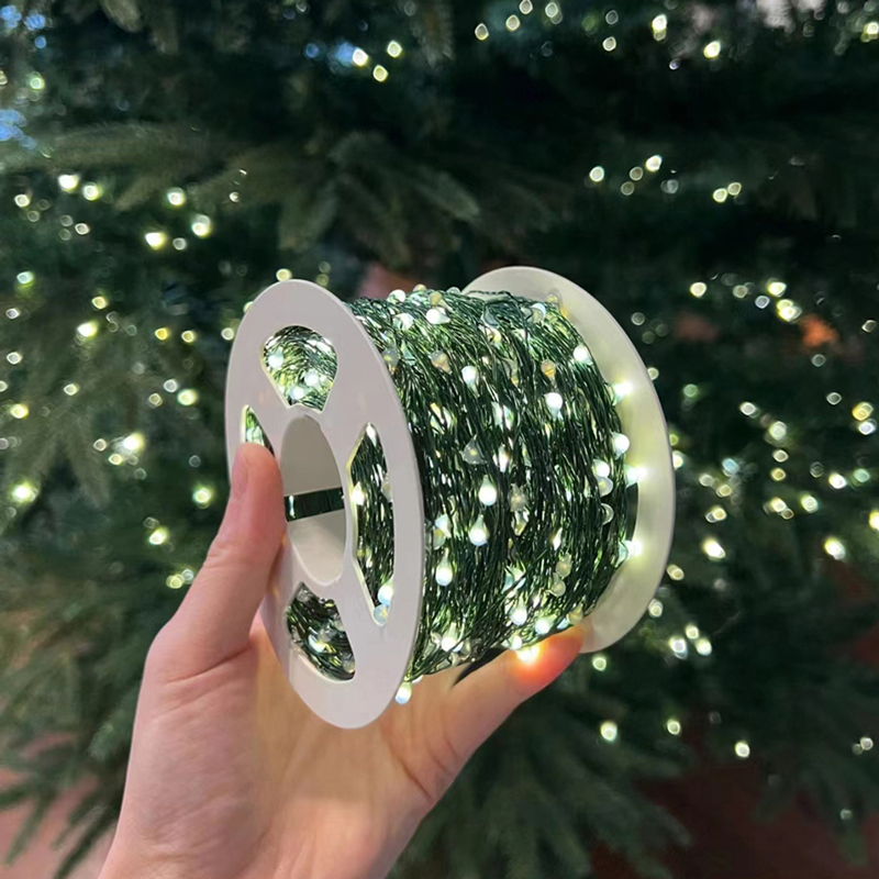 24V Low-Voltage Christmas Tree Led Decorations Atmosphere Light with Copper Wire String Lights Outdoor Waterproof Christmas Decoration
