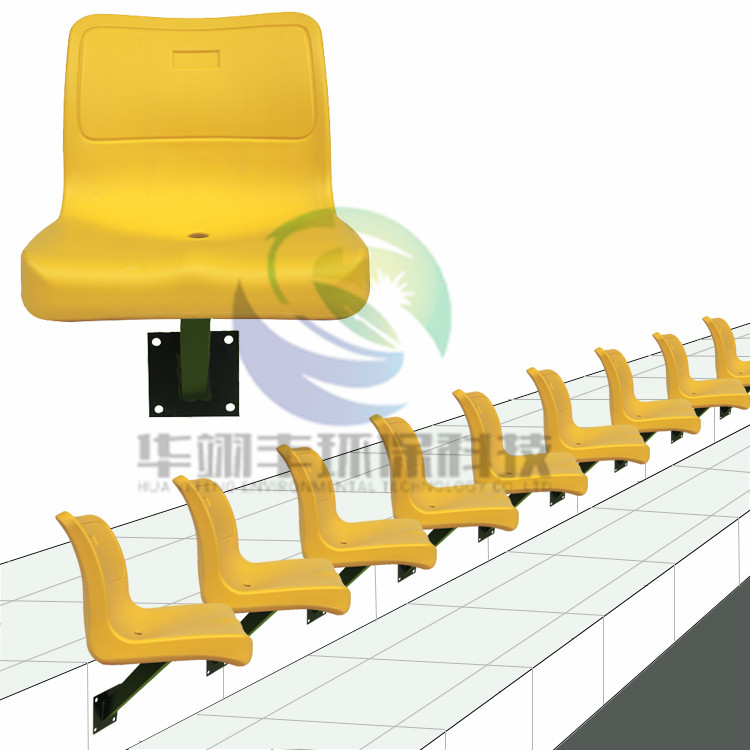 Manufacturers mounted wall outdoor gymnasium stand-chairs canteen plastic bench accessories hollow blow plastic chair