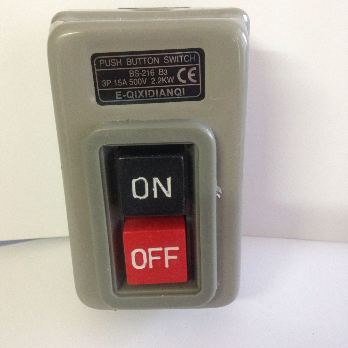 BS216B button switch three-phase escort switch 380V power switch start switch-Taobao