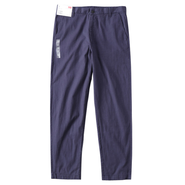 ກາງເກງ linen ຜູ້ຊາຍ summer ເສັ້ນກົງບາງໆຝ້າຍແລະ linen pants ການຄ້າຕ່າງປະເທດຕົ້ນສະບັບ trousers ຜູ້ຊາຍ pants ບາດເຈັບແລະປະສົມ pants ຜູ້ຊາຍ
