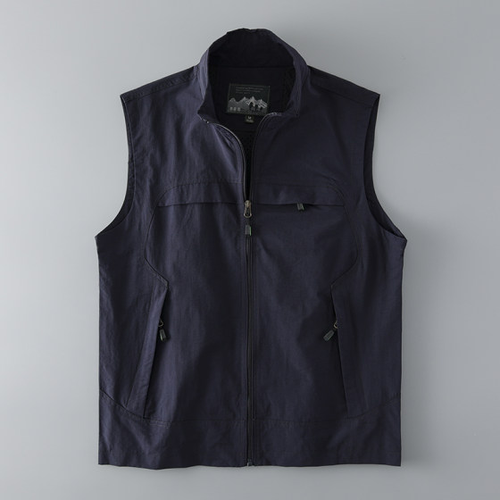 夏季工装马甲男潮牌机能外套钓鱼多口袋户外战术背心外贸男装马夹