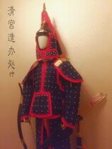 The Qing Eight Flag armor dress full of flags General armor can be worn with inlaid blue flag armor live-action costumes and film and TV drama