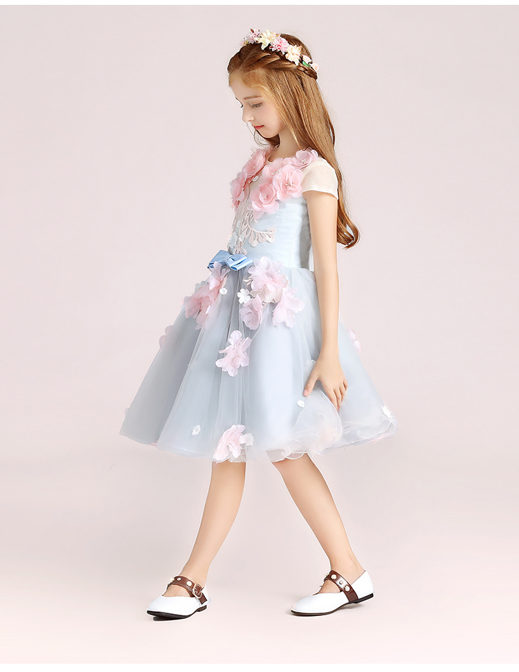 Trẻ em ăn mặc váy cô gái công chúa váy pettiskirt hoa cô gái váy cưới bữa tiệc sinh nhật máy chủ nhỏ đàn piano trang phục quần áo bé trai