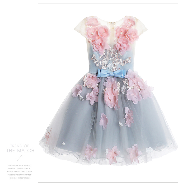 Trẻ em ăn mặc váy cô gái công chúa váy pettiskirt hoa cô gái váy cưới bữa tiệc sinh nhật máy chủ nhỏ đàn piano trang phục quần áo bé trai