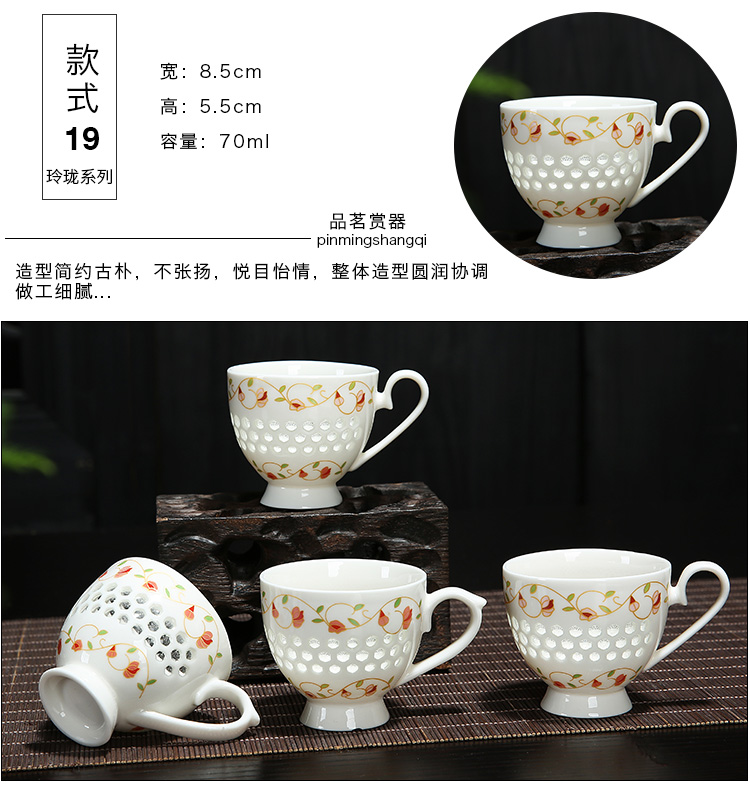 Bộ gốm kungfu gốm Càn Long kích thước bộ tách trà kiểu Nhật lò nung 茗 cốc 汝 lò tím chủ cát cốc đơn - Trà sứ bình trà thủy tinh chịu nhiệt