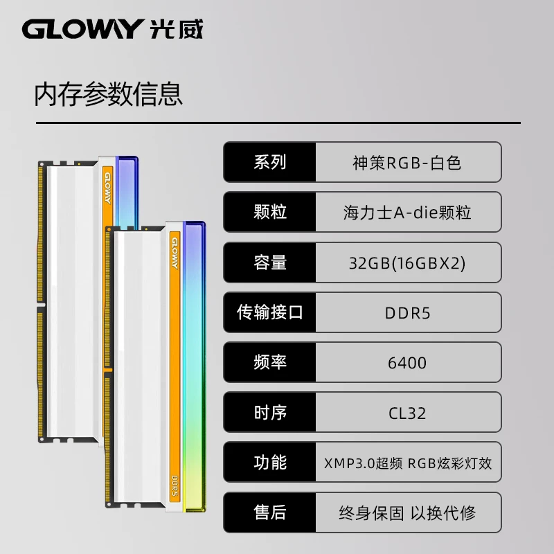 Гуангвэй Тианс DDR5 настольная память Hynix A-die частички RGB Шенче DDR5 память