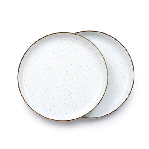 Ретро дорожная белая посуда для кемпинга со стаканом, комплект, США