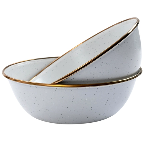 Ретро дорожная белая посуда для кемпинга со стаканом, комплект, США