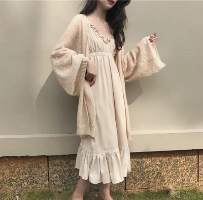 2021 summer new style lazy wind sun protection clothing thin knitted sweater air-conditioning shirt women's loose mid-length cardigan shawl