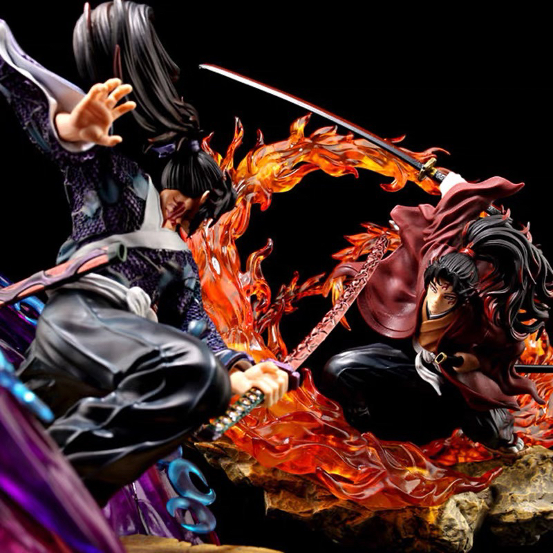 Demon Slayer Figure Merchandise: Rengoku Kyoujurou, Zenitsu Agatsuma, Iguro Tsugumaru, Standee Model Gift