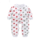 Baby open gear jumpsuit mùa xuân và mùa thu nam và nữ Baby cotton dài tay romper pyjama sơ sinh haber 0-2 tuổi áo bé trai