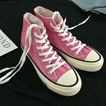 1970s canvas shoes men and women Joker casual shoes Harajuku style ulzzang sneakers student couple pink high