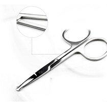 Nose hair scissors stainless steel round head safety scissors mens nose hair trimmer womens eyebrow scissors