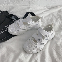 2021 New ugly cute daddy shoes women Summer breathable thin ins tide thick bottom increase small white shoes summer sports