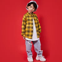 Quần áo trẻ em đường phố phù hợp với bé trai Trang phục hip hop Quần áo trẻ em hiphop Trang phục hip-hop cho bé gái quần áo mùa thu bộ đồ hình thú cho bé