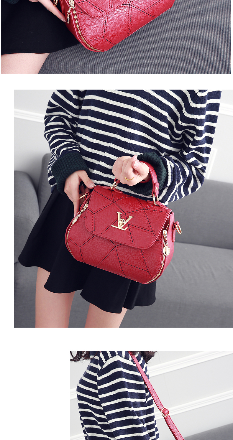 Túi xách nữ nhỏ 2017 mới phiên bản Hàn Quốc 2018 vai nữ túi xách Messenger thời trang nữ đơn giản thủy triều hoang dã túi xách hermes