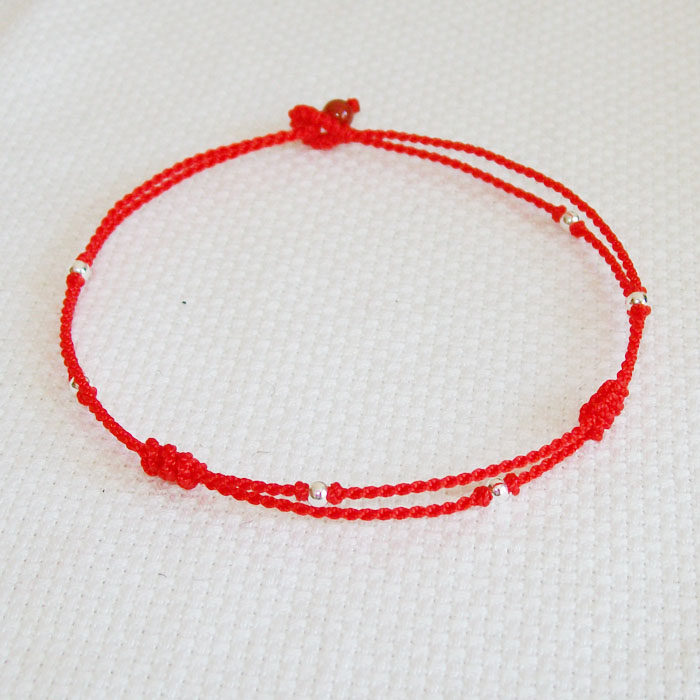 Chaine de cheville Couple en Argenterie - Ref 3103769 Image 4