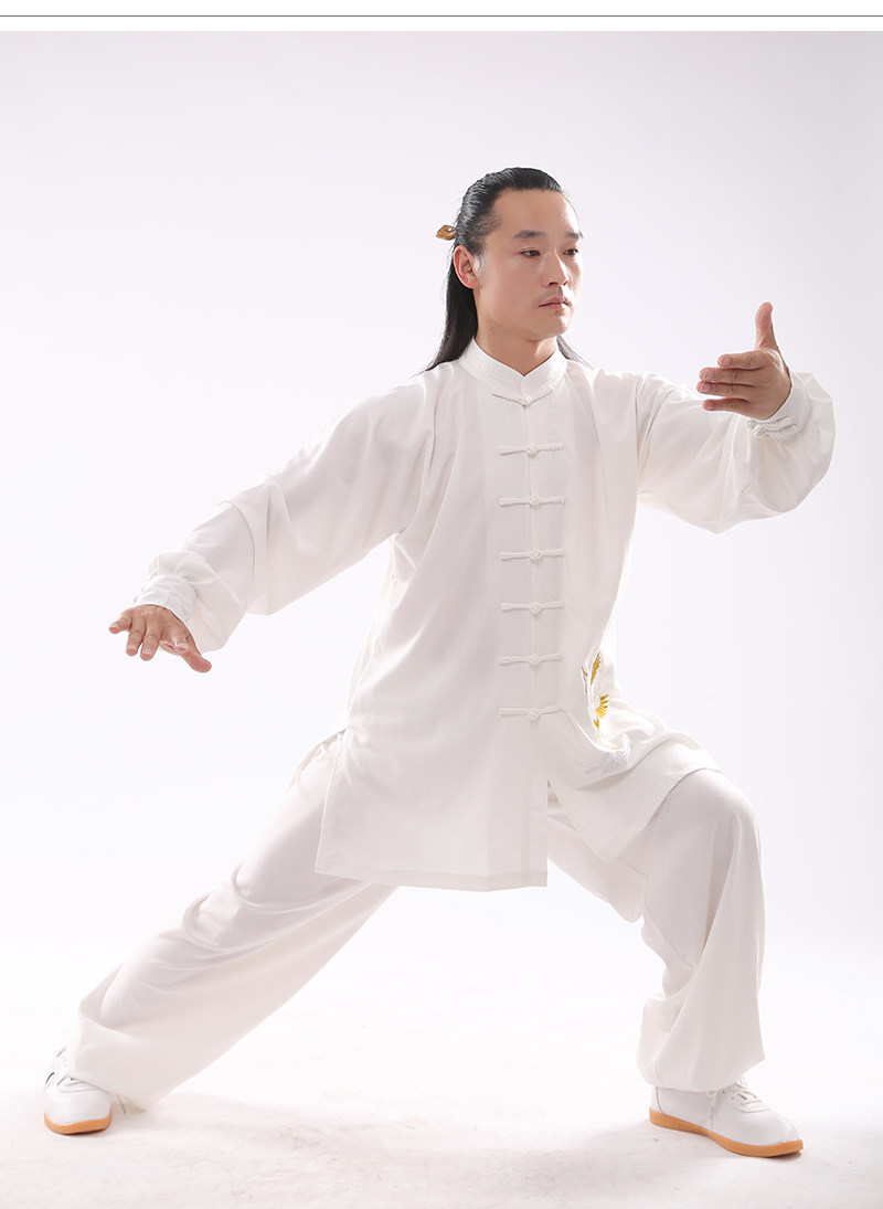 форма для Тай-Чи 刺绣仙鹤武当太极服男女中国风新款飘逸表演比赛演出服武术服唐装