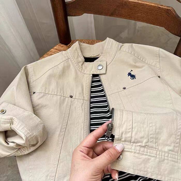 Детская демисезонная куртка для мальчиков, в корейском стиле, в западном стиле 