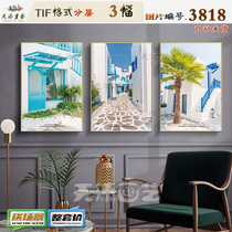 Eurostyle modern town Customs Natural Scenery Decoration Painting material HD Tuku Painting Core Pictures