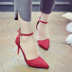 Xuân 2019 phiên bản Hàn Quốc mới của Baotou từ khóa sandal nữ màu đen gợi cảm đẹp với giày cao gót nữ hoang dã giày sandal nữ đi học cấp 2 Sandal