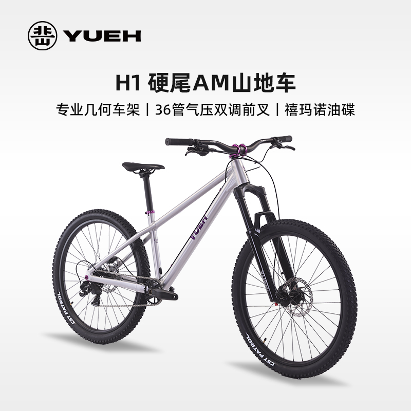 Yueh H1 Hardtail Am Mountain Bike High-Strength Aluminum Alloy Boost Thru-Axle Off-Road Complete Bike