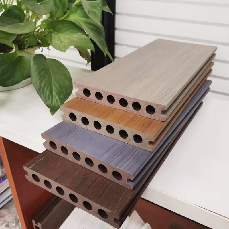 2nd Generation Plastic Wood Wood Wood Wood Wood Outdoor Balcony Courtyard Terrace Garden Outdoor Waterproof Carbonated Wood Embalming Wood Plank