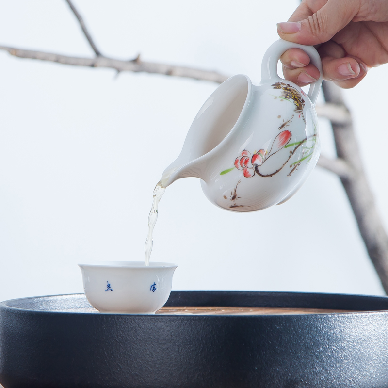 Jingdezhen ceramic fair hand - made cup and cup kung fu tea tea is tea cup points by hand the cup size