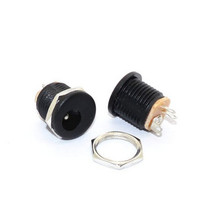 Threaded fit nut round DC-022 power holder sub 5 5-2 1mm inner diameter socket DC005