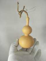 Fuqiang gourd natural small eight treasures single belly golden toad swan play ornaments to ensure safety centimeter gold blue green