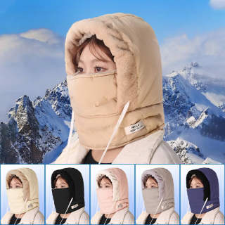 Winter cycling warm hat with ear protection and velvet thickening