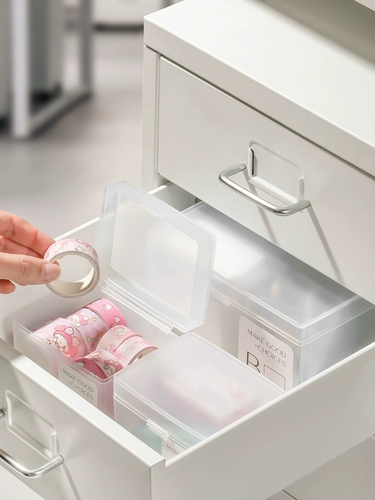 Японские карточки, настольная коробка для хранения для визитных карточек, пластиковый ящик для хранения