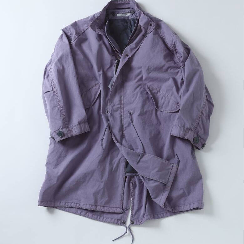In Stock! Journal Standard M65 Long Workwear Quilted Liner Military-Style Fishtail Parka Trench Coat