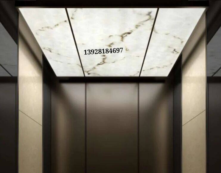 High transmittance alabaster resin translucent panel artificial marble slab ceiling marble wall lamp imitation marble light piece