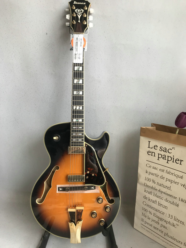Ibanez Jazz Electric Guitar GB10SE Full Veneer Maple Wood Box says fully equipped original