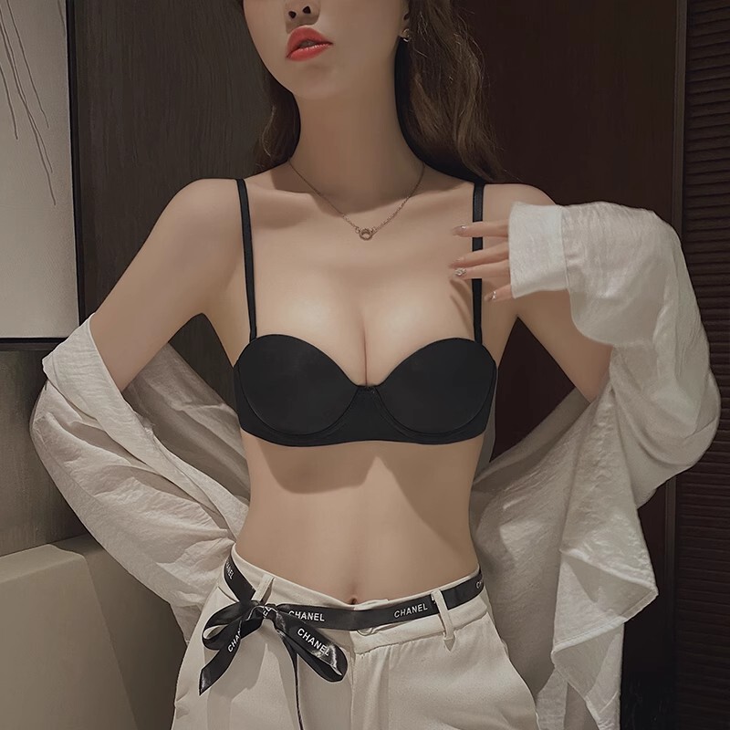 Victoria Seamless Underwear Women's Small Breast Gathering Half Cup Large Breast Reduction Anti-Sagging Bra Thin Style Victoria Seamless Underwear Women's Small Breast Gathering Half Cup Large Breast Reduction Anti-Sagging Bra Thin Style