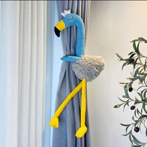Tassel Curtain Straps Cartoon Handmade Curtain Buckle Flamingo Curtain Clip Animal Childrens Room Creative Home Soft Decoration