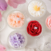 Gift Aromatherapy Candle Cup Creative Handmade Flower Fragrance Gift Souvenir Aromatherapy Candle Ornament