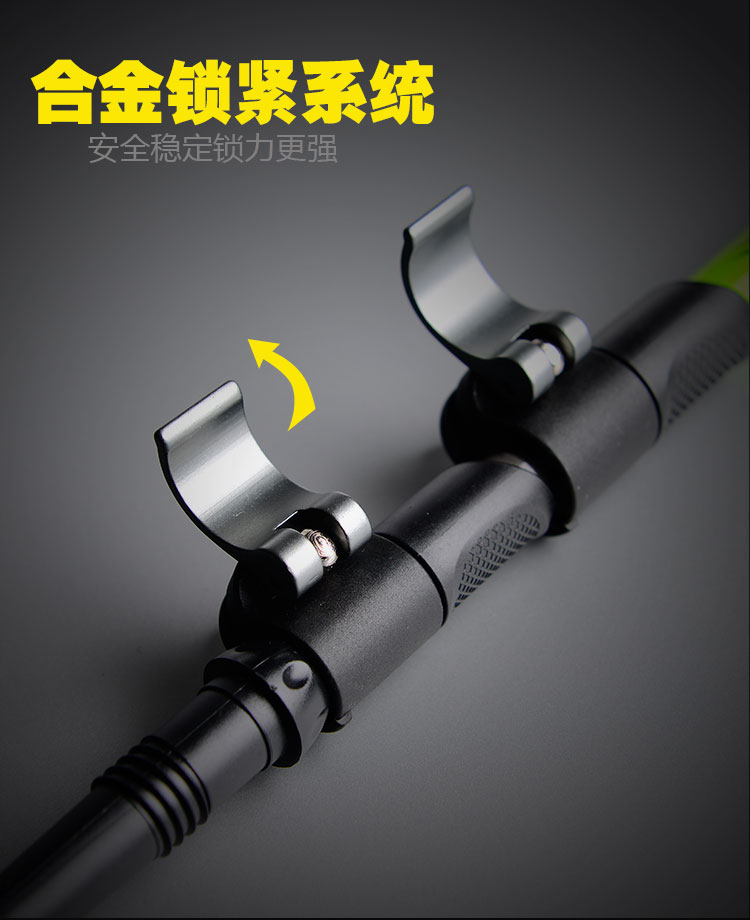 Ngoài trời trekking cực carbon siêu nhẹ ba gậy mía khóa mía telescopic gấp mía thiết bị ngoài trời - Gậy / gậy gậy tre cho người già
